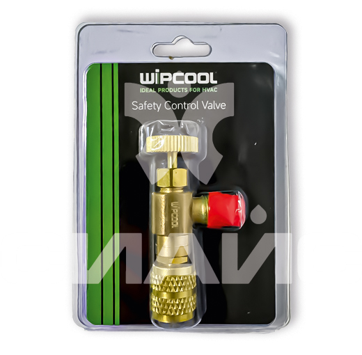 Вентиль сервисный WIPCOOL MCV-1 с нажимом на ниппель M5/16 SAE x F5/16 SAE