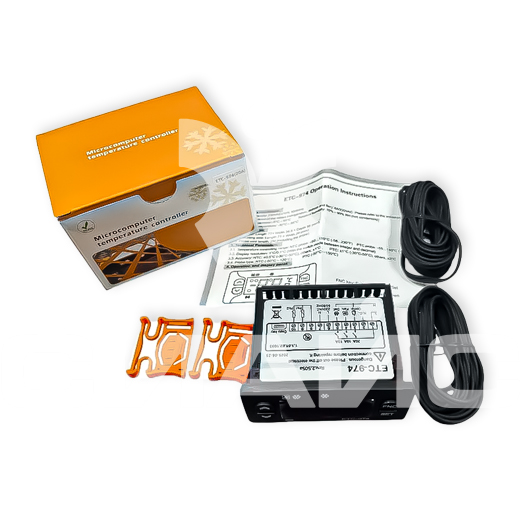 Контроллер температуры Elitech ETC-974 230 В с 2 датчиками и 3 реле