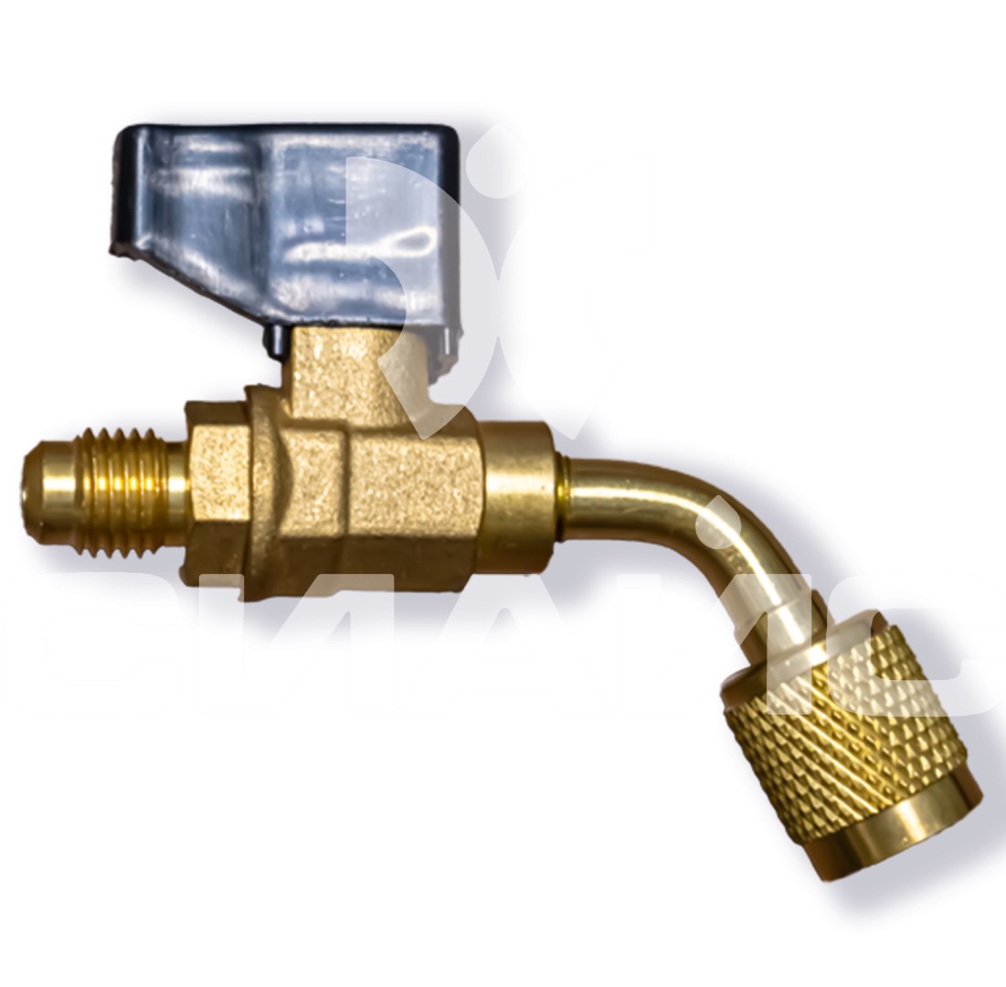 Вентиль сервисный Value CV05 угловой 45° M1/4 SAE x F1/4 SAE R22